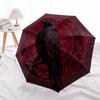 Rune Raven  pattern, automatic folding umbrella, portable and foldable design, 8 ribs, a Christmas or birthday gift.