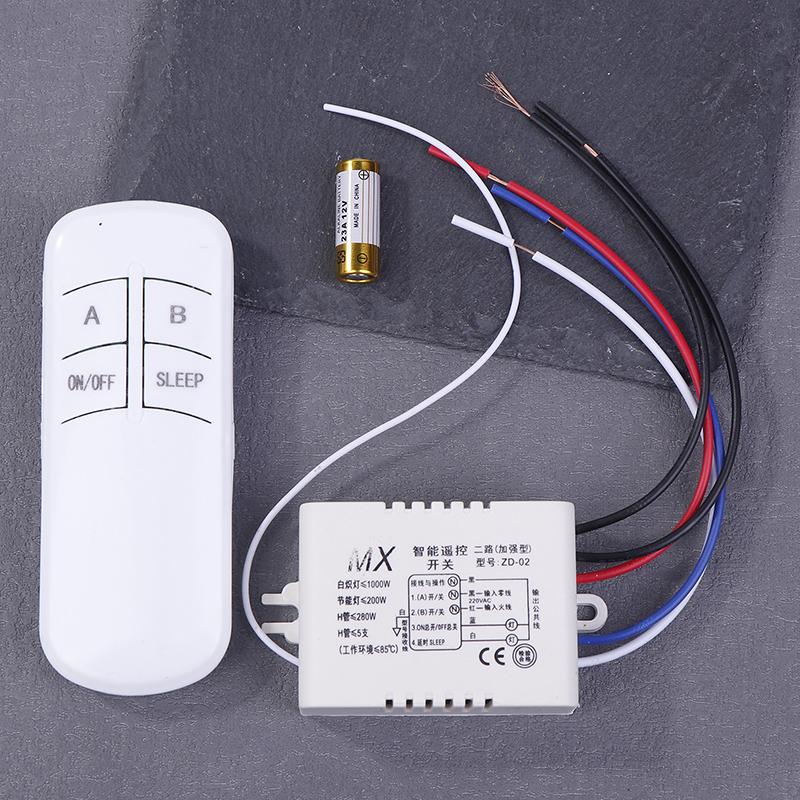 Bezdrátový dálkový ovladač vypínač světla 220V přijímač vysílač zapnuto/vypnuto digitální 2cestný nástěnný dálkový ovladač vypínač lampa