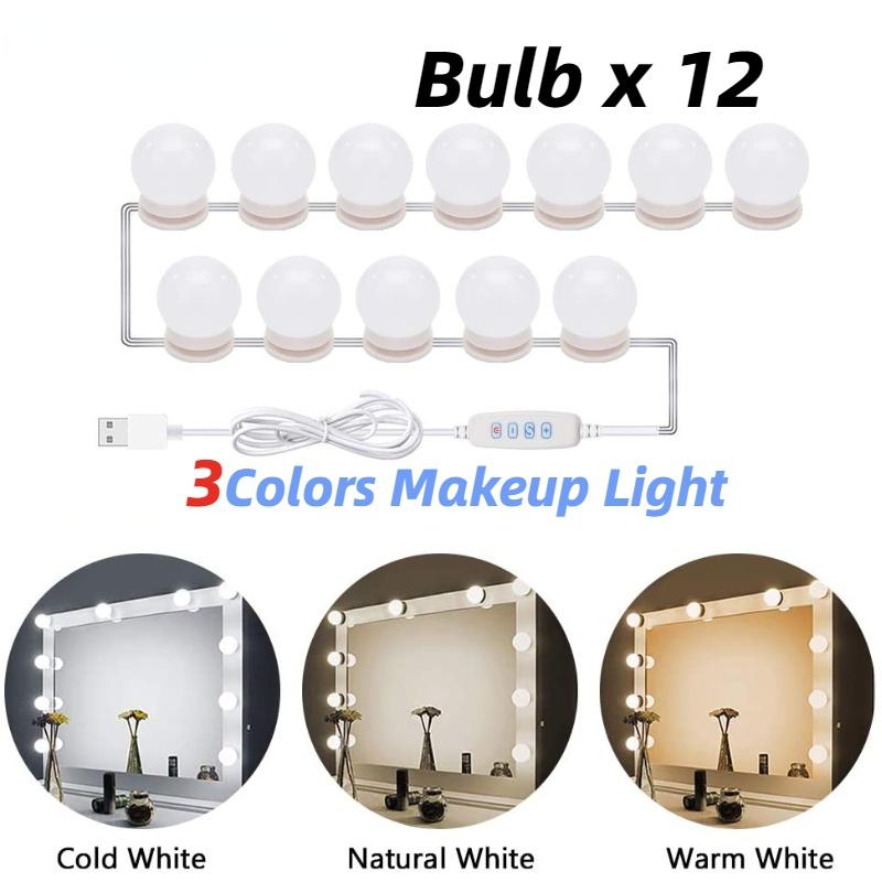 Mirror Light Bulbs Vanity Lights USB 5V Bathroom Dressing Table Lighting Dimmable LED Vanity Light For Makeup Mirror LED Light