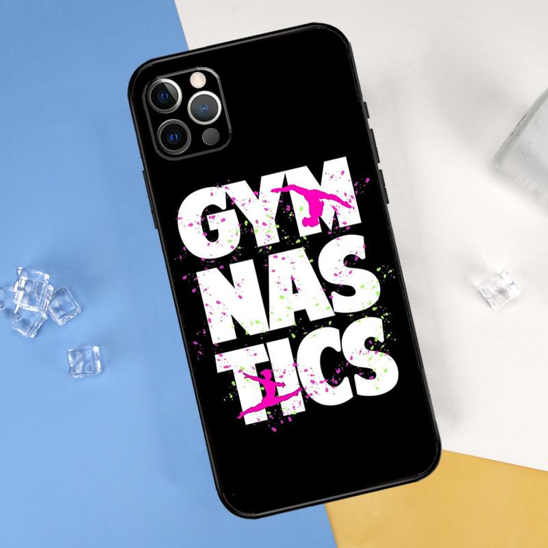 Love Gymnastics Phone Case For iPhone 16 15 11 12 13 14 Pro Max Mini X XS Max XR Plus SE2 Full Protection Cover