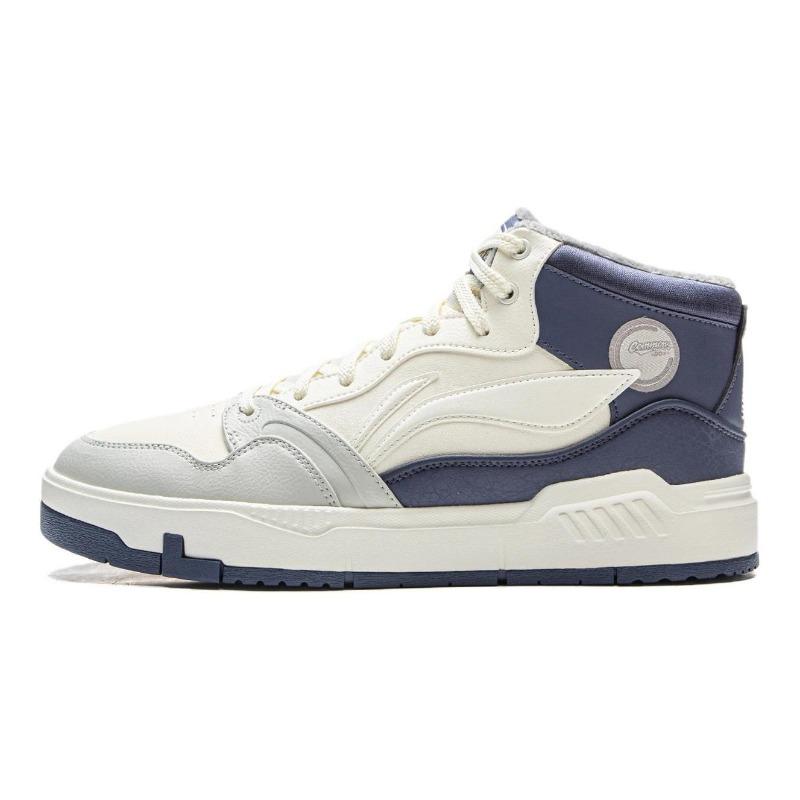 Li Ning Common 80s Простые Удобные Прочные Амортизирующие Высокие Кроссовки Мужские Кроссовки AGCV407-3 41