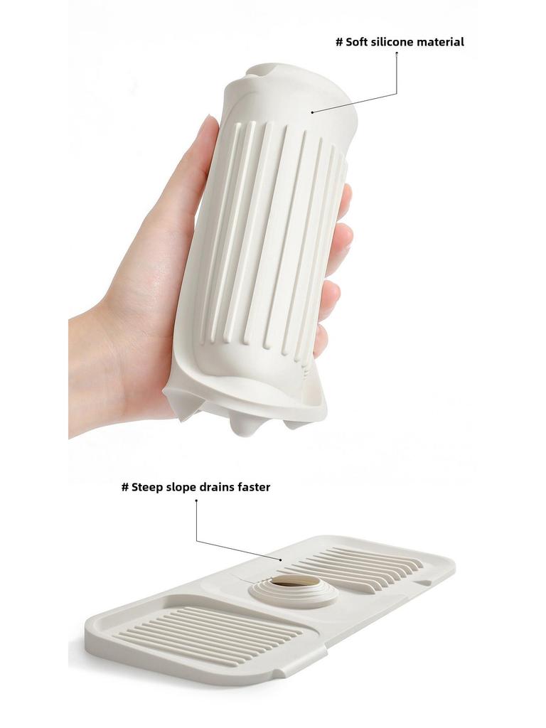 Silicone Faucet Drain Pad - Waterproof Kitchen & Bathroom Splash Mat