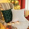 Christmas Pillow Covers Plush Decorative Cushion 17x17 Inch for Holiday Couch Sofa Winter Decor