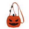 Cosplay Costume Accessory Cute Pumpkin Crossbody Bag, Halloween Trick or Treat Fashionable Novelty Bag Lightweight Purse with Adjustable Strap