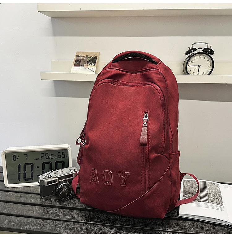 School bag high value dark lines gradual change color junior high school students lightweight versatile leisure outdoor