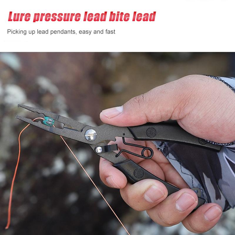 Steel Fishing Line Cutter Accessories Fishing Tool Split Ring Pliers Fishing Pliers Hook Remover Stainless Steel Line Cutter
