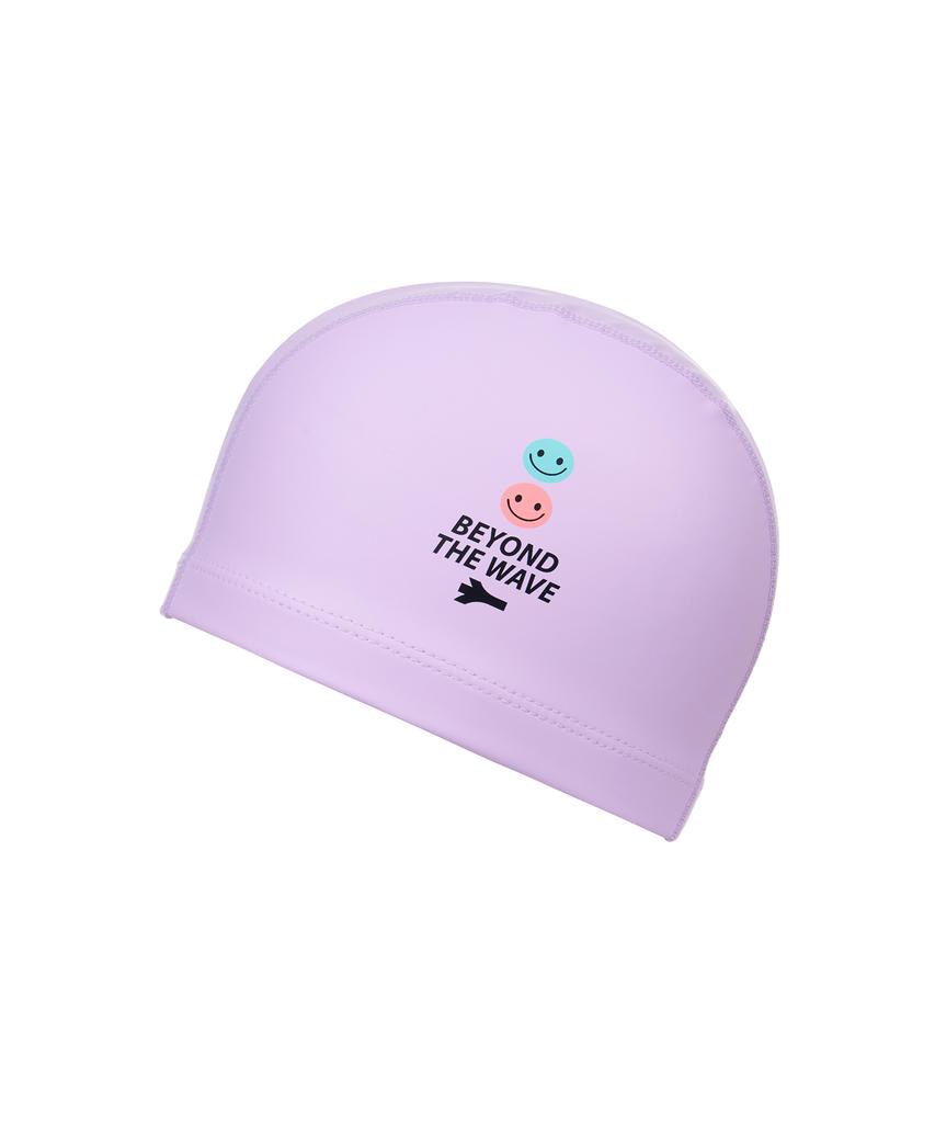 Lenomasuyeongbog Supplies Kids' Smile Pu Swim Cap Lavender Ro-Rc2F059-Lv