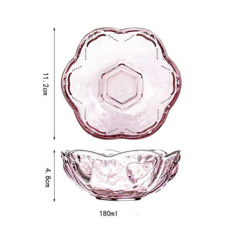 Cold Noodle Bowl Glass Salad Bowls for Food Japanese Style Bowl Household Utensils for Kitchen Tableware Ramen Pretty Rice Soup