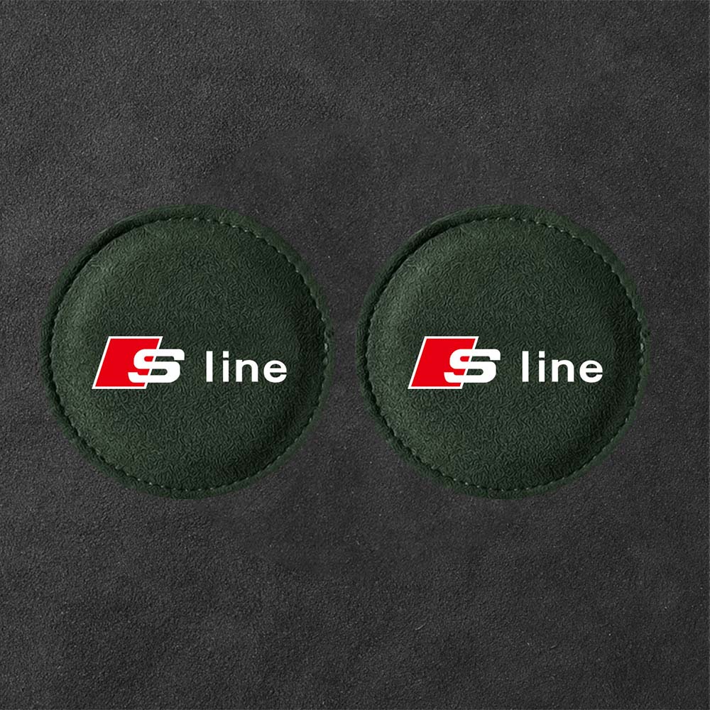 AQ1 2Pcs Non-slip Car Water Cup Pad Fur Drink Coaster Holder For Z1 A1 A2 A3 A4 A5 A6 A7 A8 Q1 Q2 Q3 Q4 Q5 Q6 Q7 Q8 TT RS3 RS7