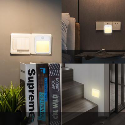 Motion Sensor LED Night Lights EU/US Dimmable Cabinet Light For Baby Bedside Bedroom Corridor Wireless Night Lamp Lighting