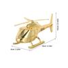 Diecast Mini Helicopter Model: Zinc Alloy Aircraft Toy for Boys and Girls - Metal Airplane Collectible - Retro Decorative Helicopter for Birthday Part
