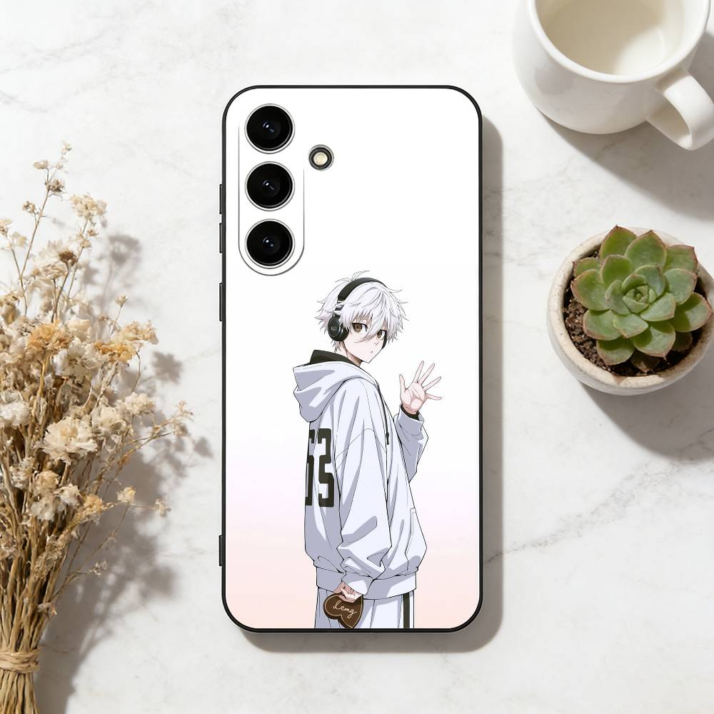 

B-Blue Lock Soccer Fight Phone Case For Samsung Galaxy A73,A72,A71,A70,A53,A52,A51,Others Soft Black Cover Samsung a32 4g