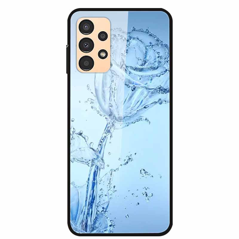 Funda para Samsung A53 5G 2022 Mármol Vidrio Templado Tapa Dura para Fundas de Teléfono Samsung Galaxy A33 A73 5G Protección Fundas