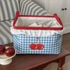 Modern Minimalist Storage Basket With Polyester Material For Laundry And Organizing Home Space