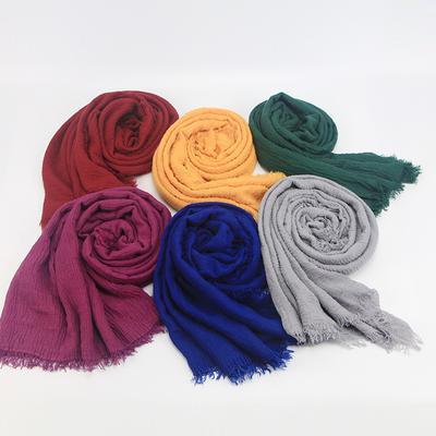 Women Winter Autumn Spring Wrap Shawl Scarf Cotton Hijab Wrap Warm Head Scarves