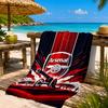 Arsenal Football Club Crest Printed Microfiber Beach Towel, Soft And Absorbent, Quick-Dry, Ideal for Summer Travel, Beach Essential, Swimming Pool