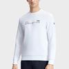 Fila Fitness Series Letter Round Neck Pullover Sweatshirt Men Sweatshirt White A11M331204F-WT