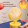 Practical Small Cooling Fan Air Circulation Fan with Adjustable Speed & Light Suitable for Indoor Desk Table Mounting