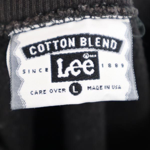 Lee 90s Old USA made Long sleeve trainer L Charcoal system sweat Men's Used