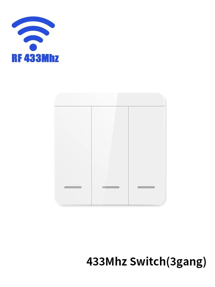 Tuya Smart WiFi Switch DIY Module Receiver RF433MHz Wireless Wall Panel Switch Smart Life APP Alexa Google Home Voice Control