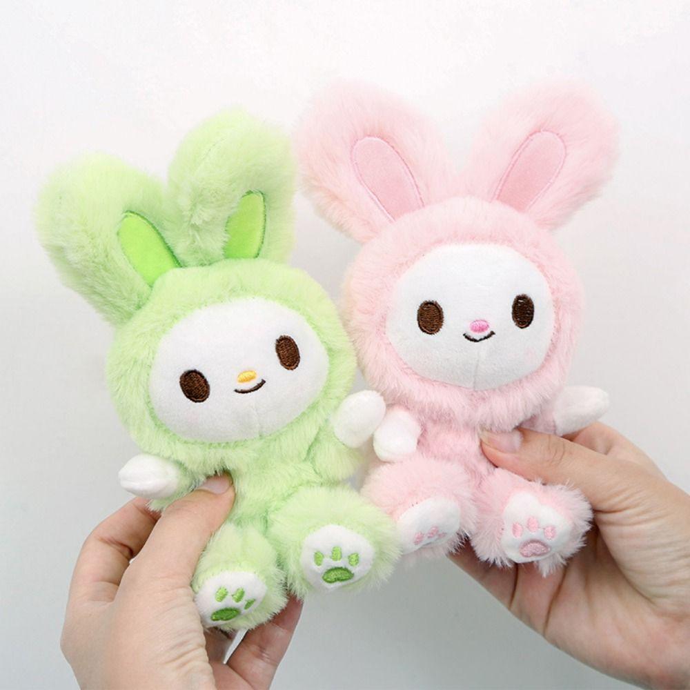 Rabbit Rabbit Plush Dolls Pendant Stuffed Car Key Ring Fashion Small Animal Keychain  Small Gifts