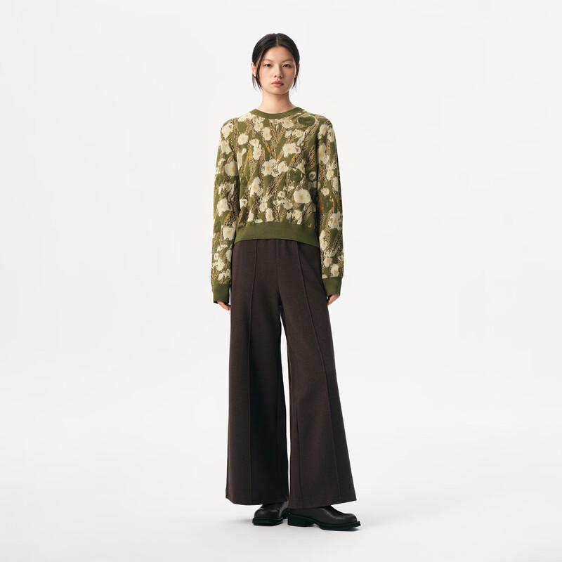 Broadcast Women's Relaxed Wide-Leg Straight Trousers