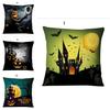 Luxurious Cotton Linen Square Halloween Pattern Throw Pillow Case Cover For A Timeless And Elegant Home Decor