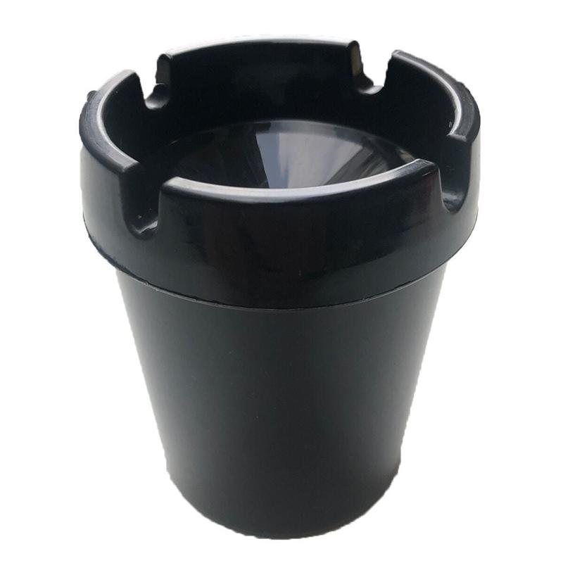 

Автомобильная пепельница из твердого пластика с защитой от запаха, черная