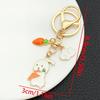 Cartoon Mid-Autumn Pink Bow Rabbit Keychain Pendant