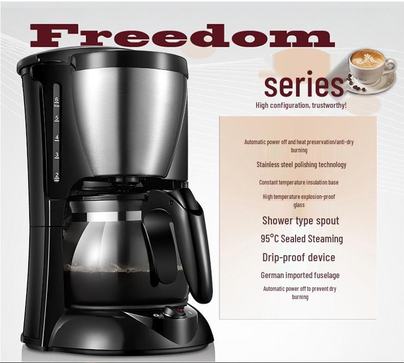 Compact Drip Coffee & Tea Maker with Auto Insulation
