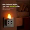 2Pcs 5V USB LED Dynamic Flame Flash Atmosphere Light Flame Flame Candle Lights Portable Book Lamp Camping Lighting Bedroom Decoration