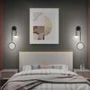 Skandynawska prosta luksusowa sypialnia lampka ścienna przy łóżku kreatywna osobowość ściana tła salonu szafka RTV lampki nocne