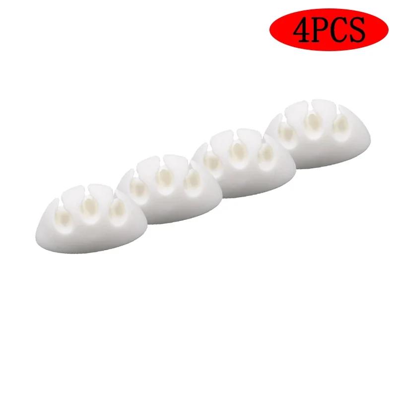 4Pcs  Mini Cable Winder Organizer USB Charging Cable Clips Desk Tidy Organiser Wire Cord Holder Protectors In Home Office Car