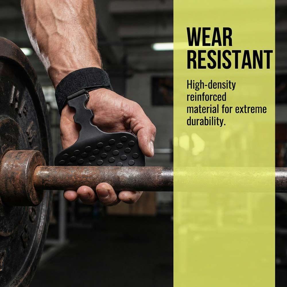 1 pc/ pair Ergonomic Shape Weight Lifting Grips Anti-Slip Grips  Barbell Exercises