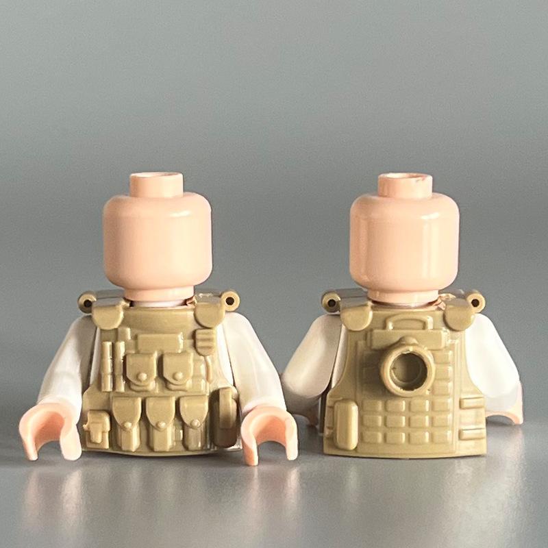 Compatible Building Block Miniature Body Armor Combat Single Vest Small Particle Building Block Accessories Toy Diy Assembly