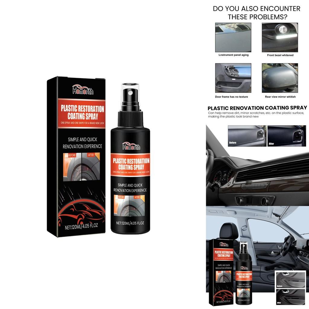Homonth Automotive Kunststoff-Renovierungsspray für Innenraumsitz- und Dekorreinigung