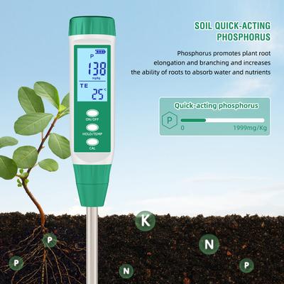 Digital Soil Nutrient Tester Soil Measuring Instrument N/P/K Temperature Tester Nitrogen Meter Soil Nutrition Tester Temperature
