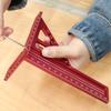 3D Multi Angle Measuring Ruler Woodworking Square Protractor Triangle Layout Measuring Tool 22.5-75 Degree Protractor