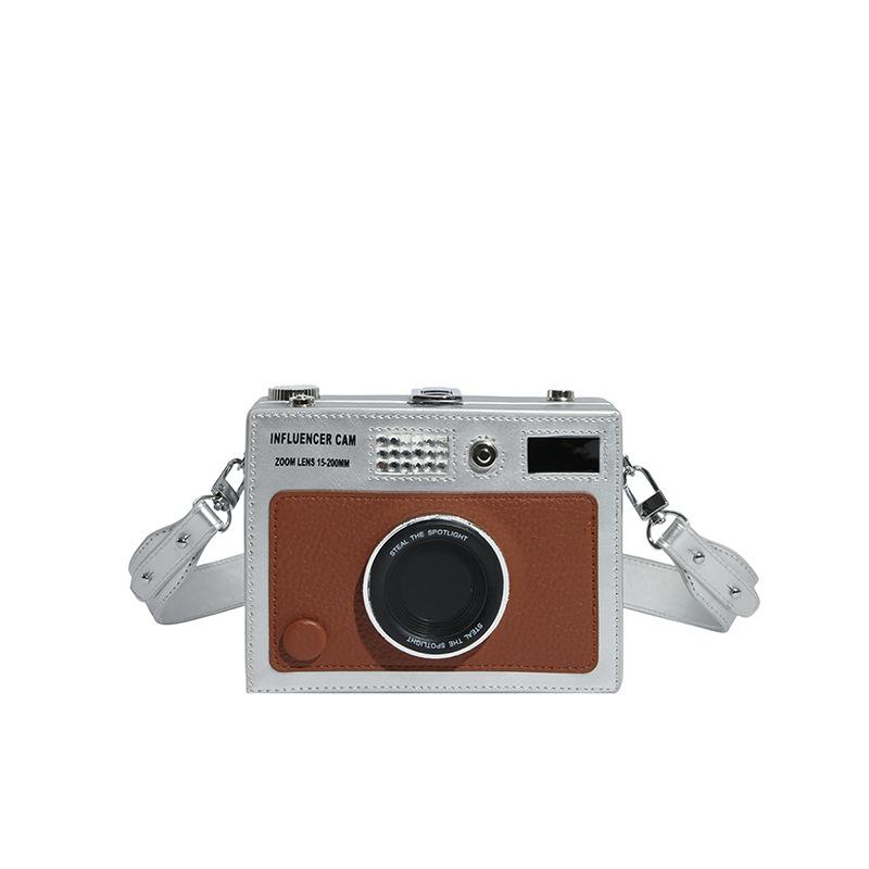 Elegant PU Camera Shoulder Large Capacity Small Funny Box Bag Crossbody Shoulder Bag Wedding