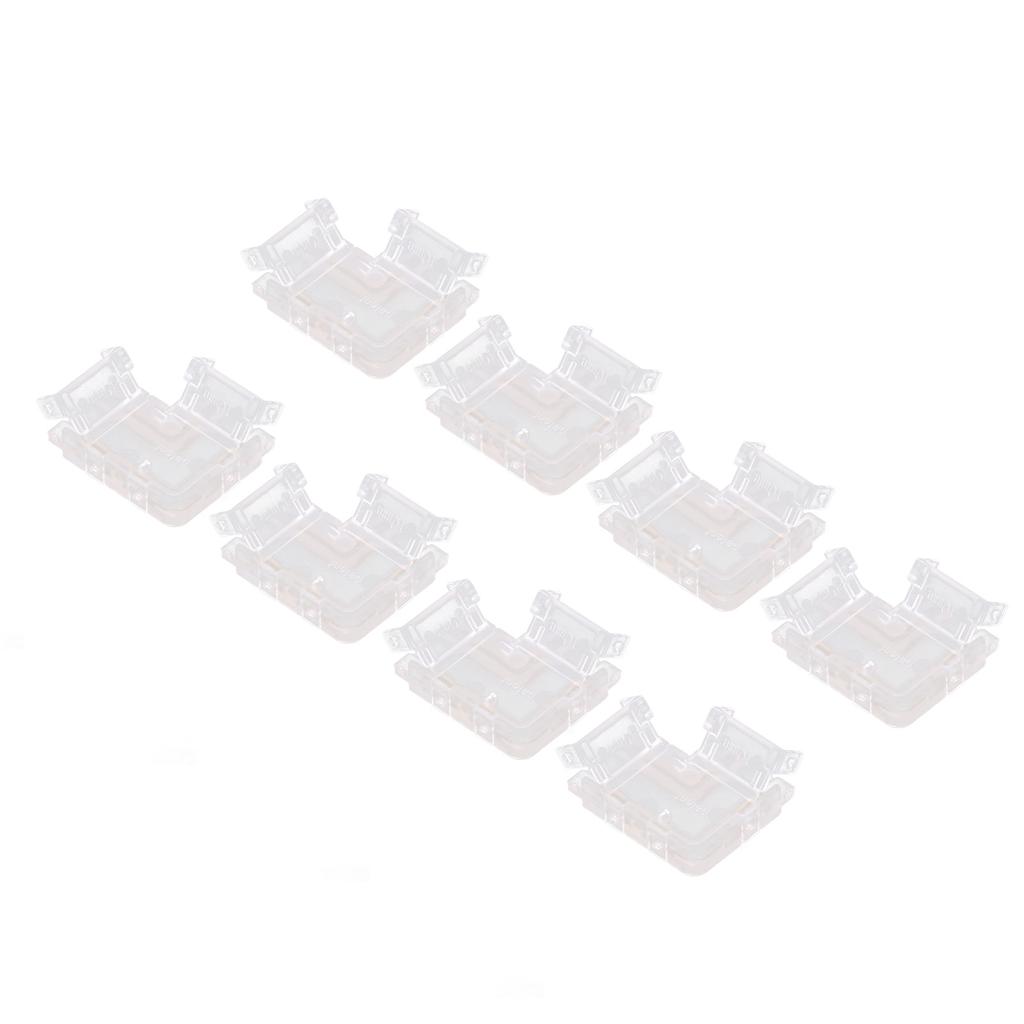 Strip Light Connector 2 Pin Solderless L Shape Seamless Terminal Extension Corner Connector for