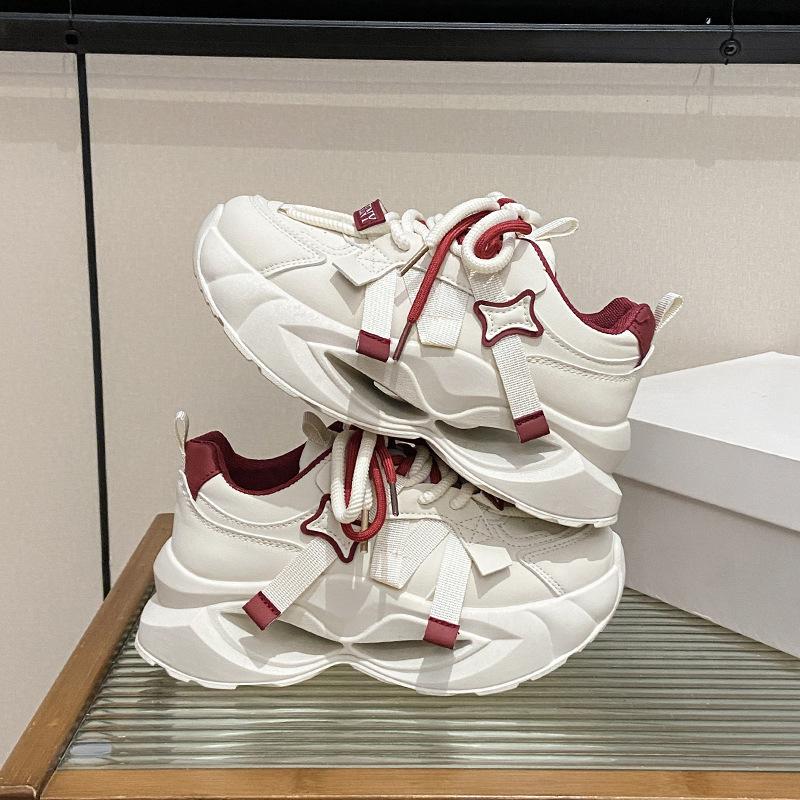 

ins Korean version of the new thick-soled heightening dad shoes for women s 2025 spring student sports running shoes casual shoes FB7705 35