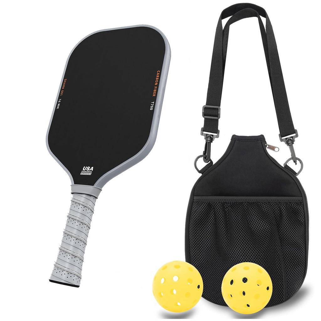 129.T700 Hot-Selling Textured Matte Carbon Fiber Pickleball Racket Integrated 16MM Competition High-End Special Cross-Border