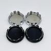 4pcs 59MM ( 55MM I.D ) Car Wheel Center Caps With Skull Logo Emblem Rim Hubcaps Cover Wheels Hub Lid Replace Styling Accessories