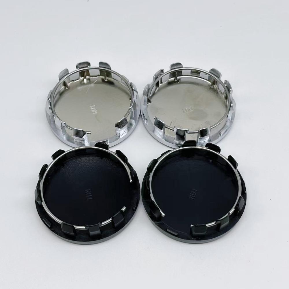 4pcs 59MM ( 55MM I.D ) Car Wheel Center Caps With Skull Logo Emblem Rim Hubcaps Cover Wheels Hub Lid Replace Styling Accessories