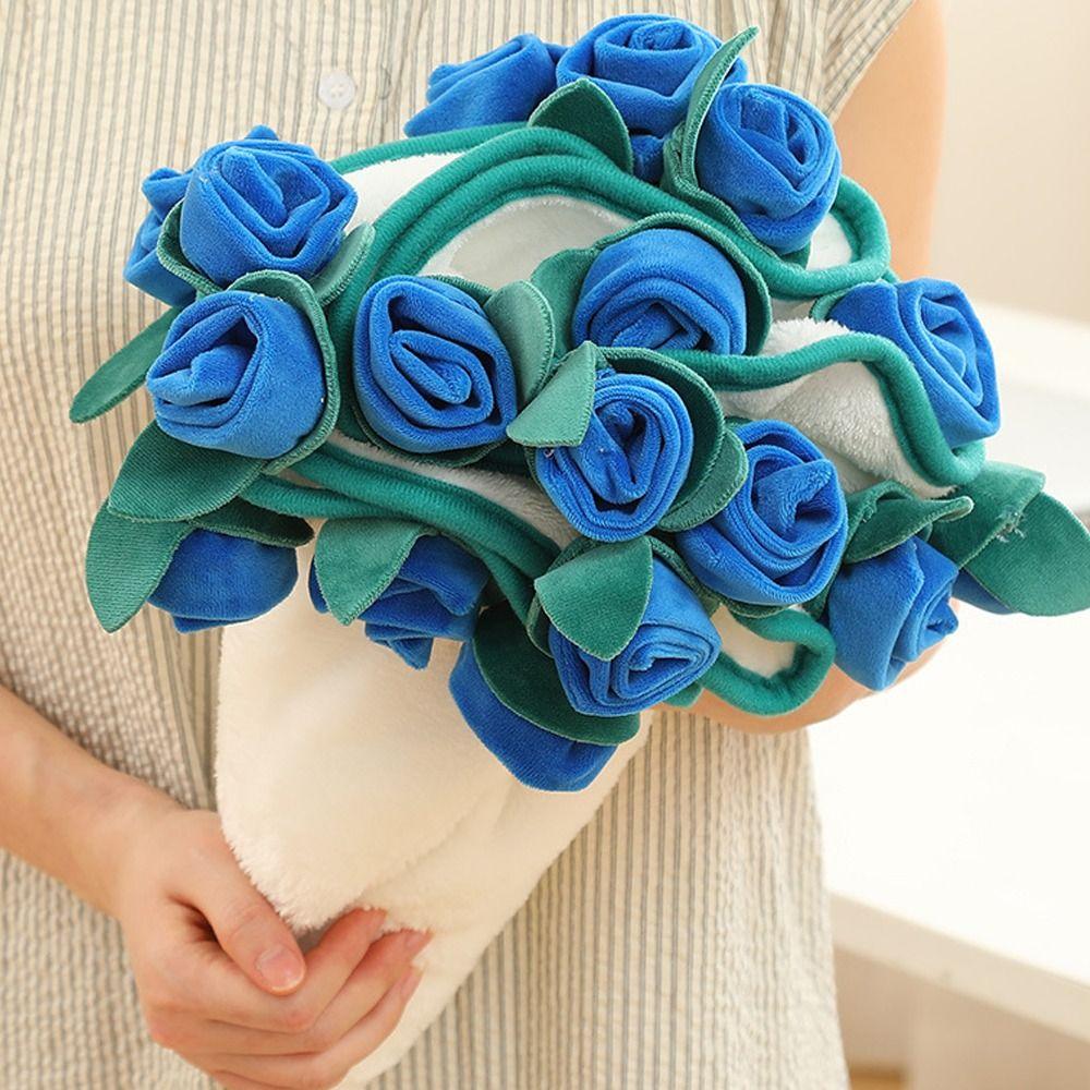Colorful Rose Bouquet Blanket Fashion Rose Flower Nap Blanket  Valentine's Day