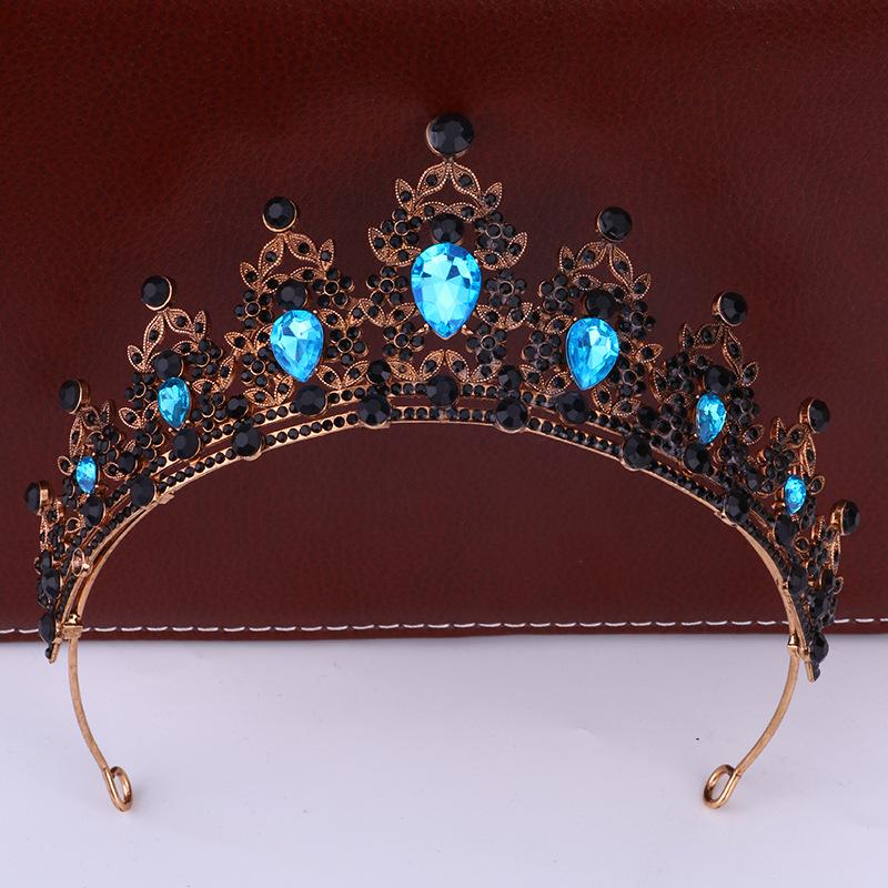 Bridal Crown Headdress Luxury Queen Hairband Wedding Alloy Rhinestone Hair Accessory Crown