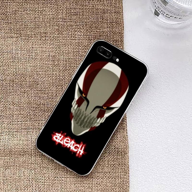 Bleach Ichigo Kurosak Phone Case For Huawei P50 P40 P30 Pro Mate 40 30 Pro Nova 8 8i Y7P Honor Transparent Phone Cover