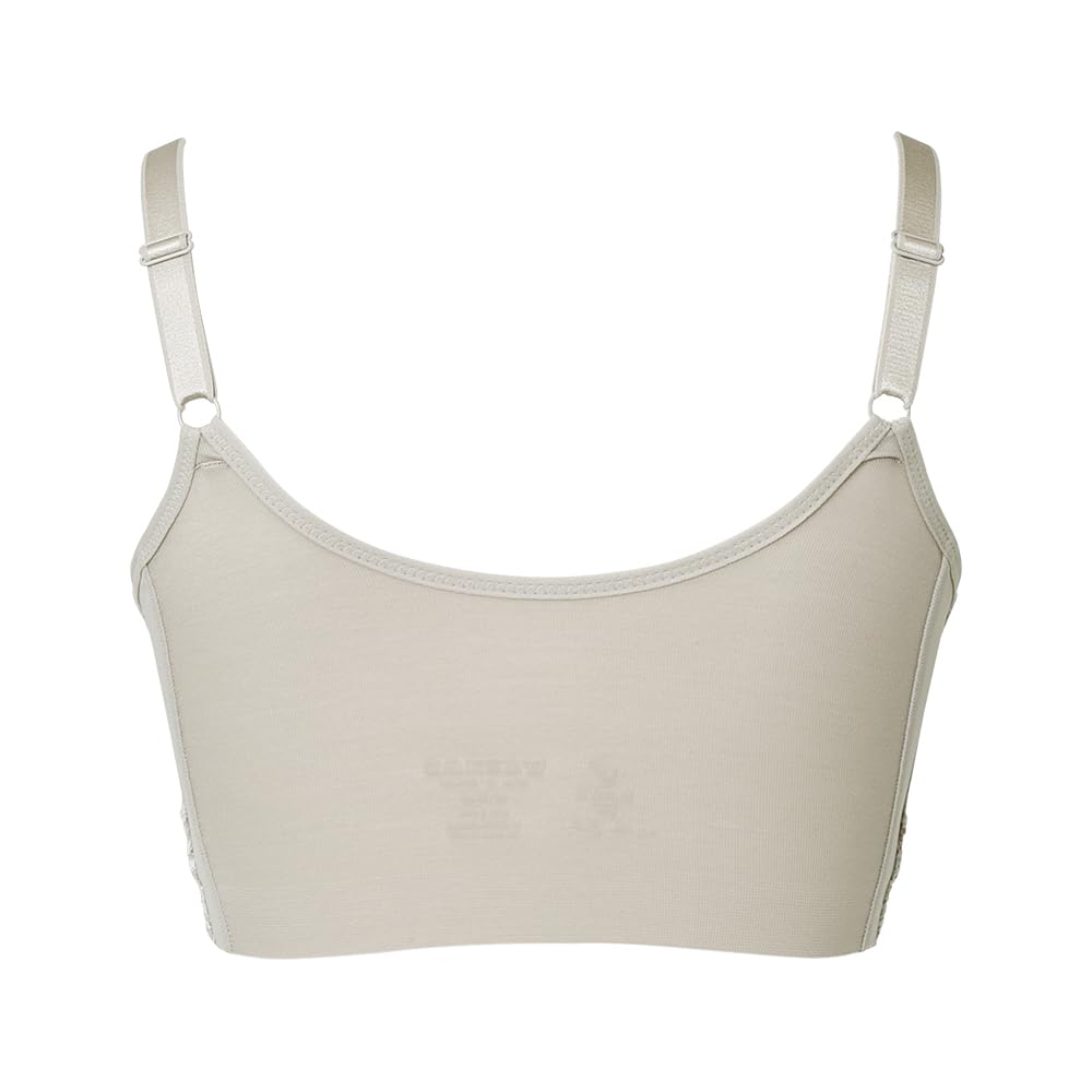 New shaping cotton blend stretch hybrid heart cup bra L [Bradelis York] Non-wired bra, 25, beige,