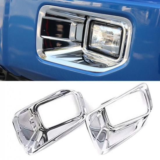 Chrome Front Fog Light Lamp Frame Cover Trim For Ford F150 2015-2017 XLT