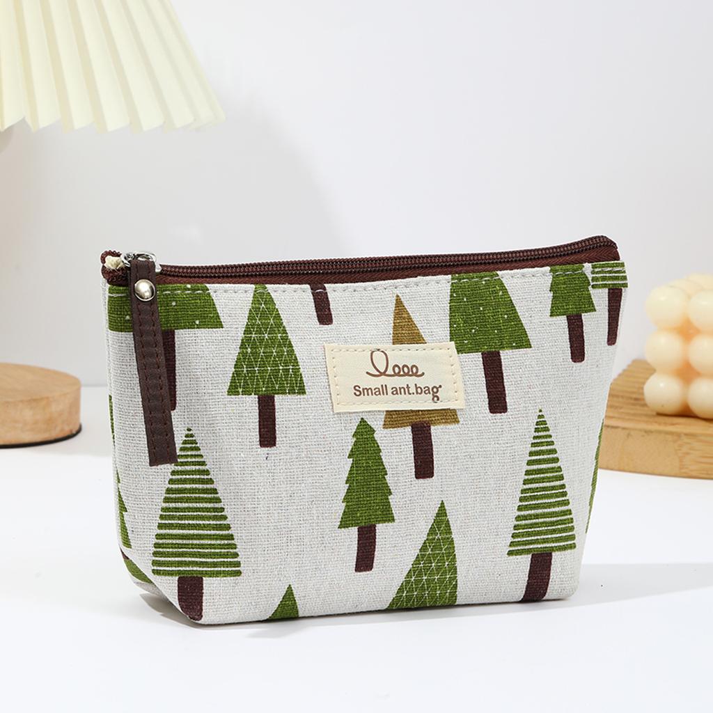 And Canvas Makeup Bag Simple and Portable Travel Storage Toiletry Bag Multi Functional Student Pencil Case